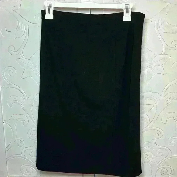 Diane von Furstenberg Black Skirt Stretch Pencil Career Pockets New Koto - Picture 4 of 14